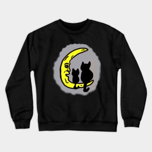 Kitten Moon Crewneck Sweatshirt